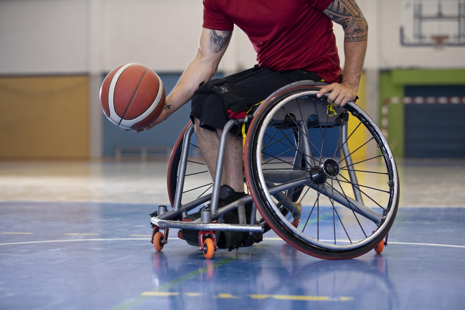 Young people participating together in inclusive sport