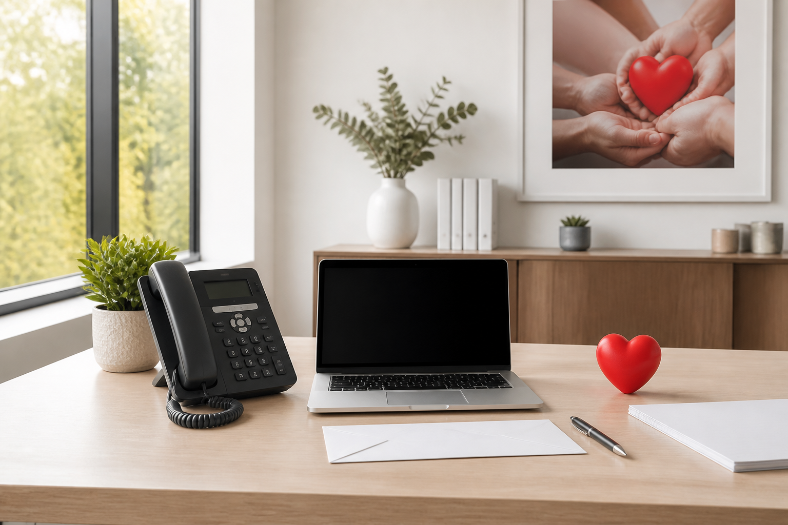 Foundation contact desk ready to assist