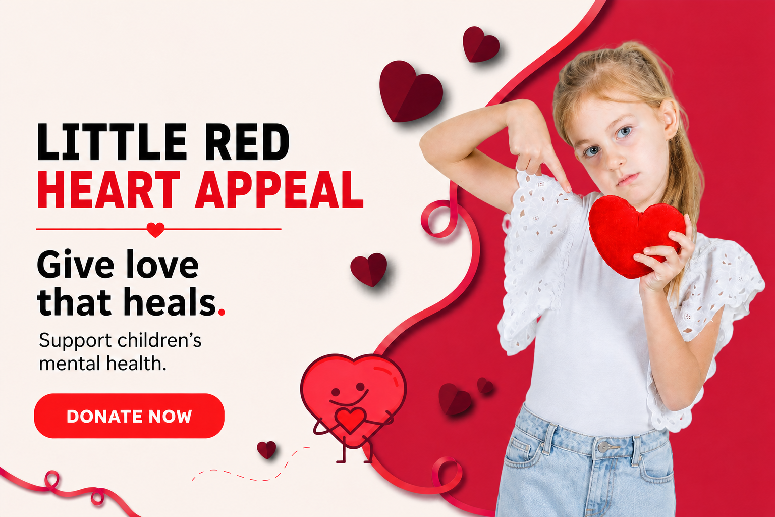 Little Red Heart Appeal - give love that heals and support children's mental health
